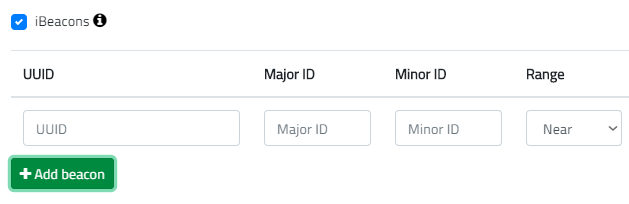 set up an ibeacon with Loquiz