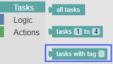 Where to find the "tasks with tag"