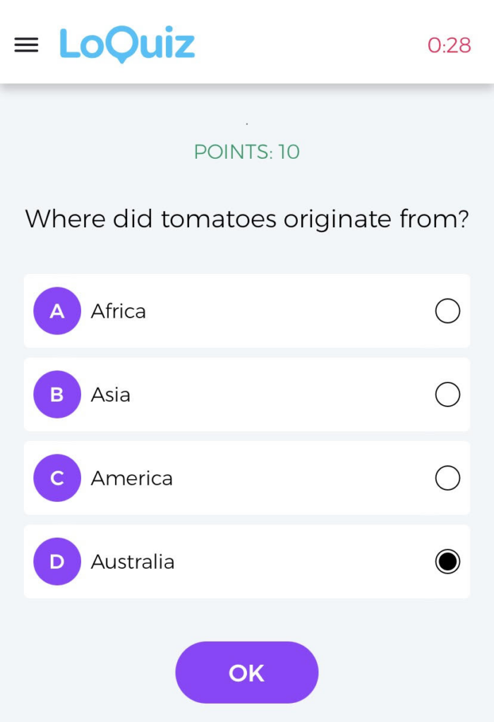 Where did tomatoes originate from? Surely not Australia