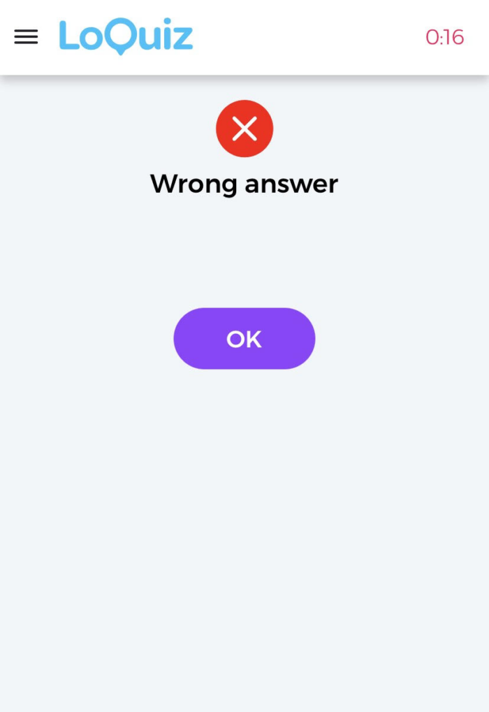 How "Wrong Answer" appears