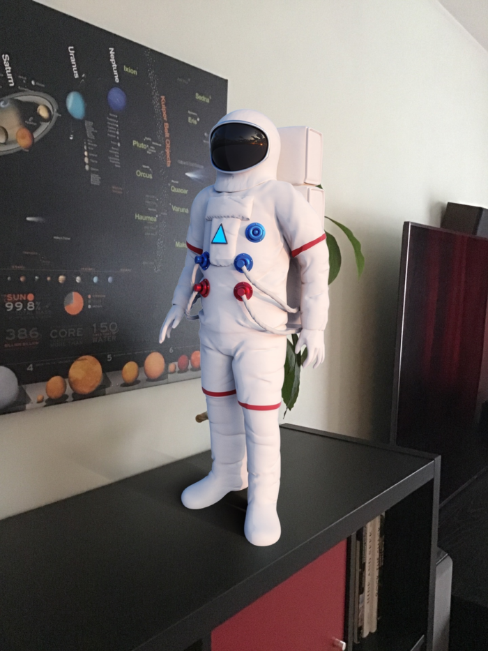 an astronaut as an augmented picture