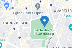 part of Google Map in Luxembourg garden
