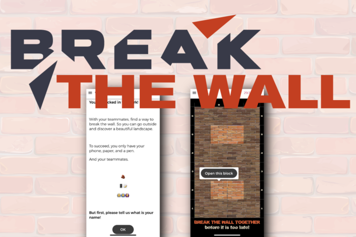 Break the wall game illustration