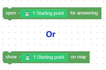 Open or show a task on the map
