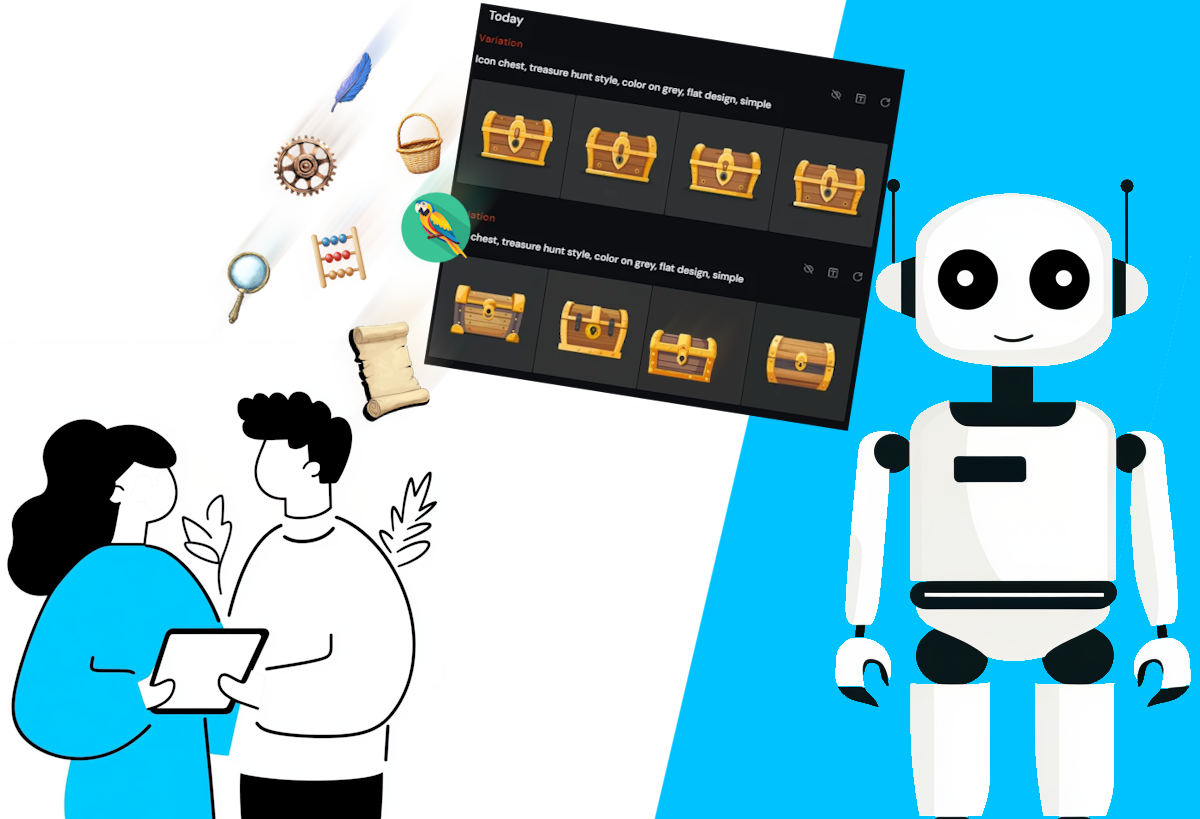 How to (quickly) create icons for your outdoor game using AI - Loquiz :  Loquiz