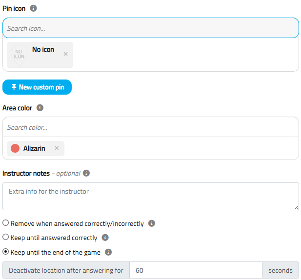 Tasks settings