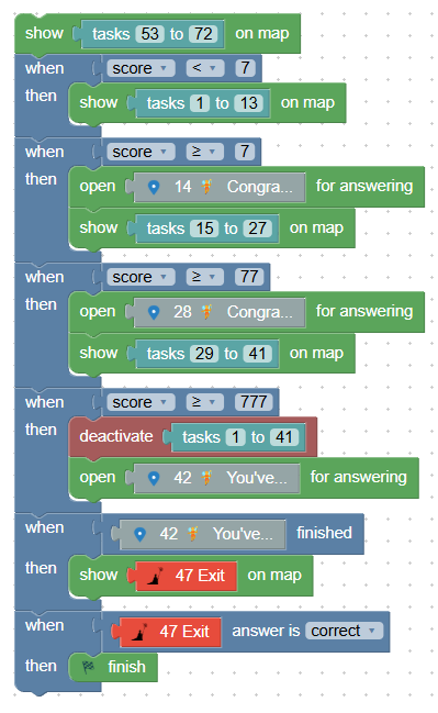 Create an outdoor escape game: The whole game logic