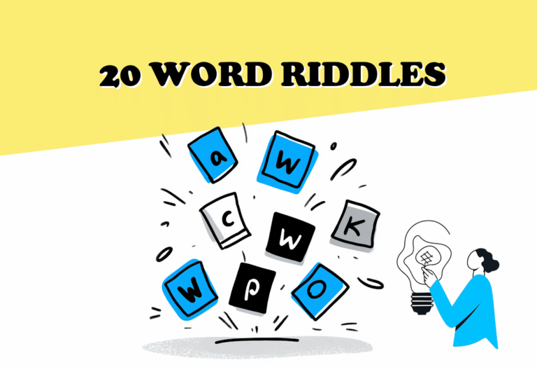 Word Riddes 20 word riddles (with answers) for your events - Loquiz : Loquiz