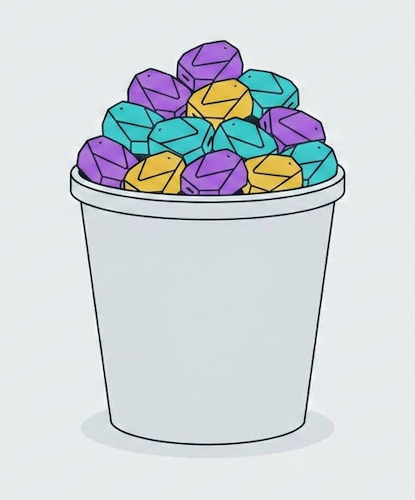 A trashbin full of ibeacons
